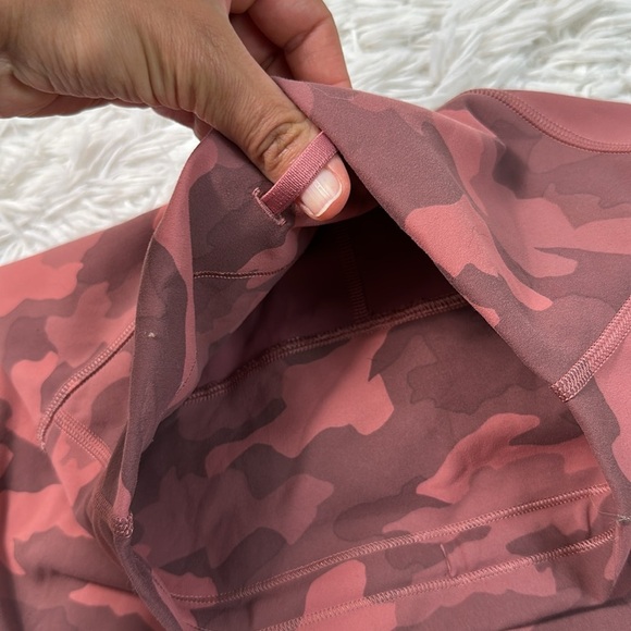Lululemon Wunder Train High Rise Short 8" Heritage 365 Camo Brier Rose Multi - Picture 4 of 6